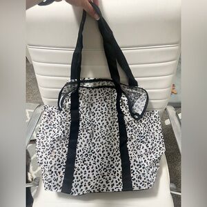 Shade & Shore leopard print tote bag